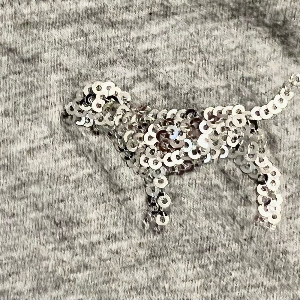 Victoria's Secret Gray and Silver Dog Sweater